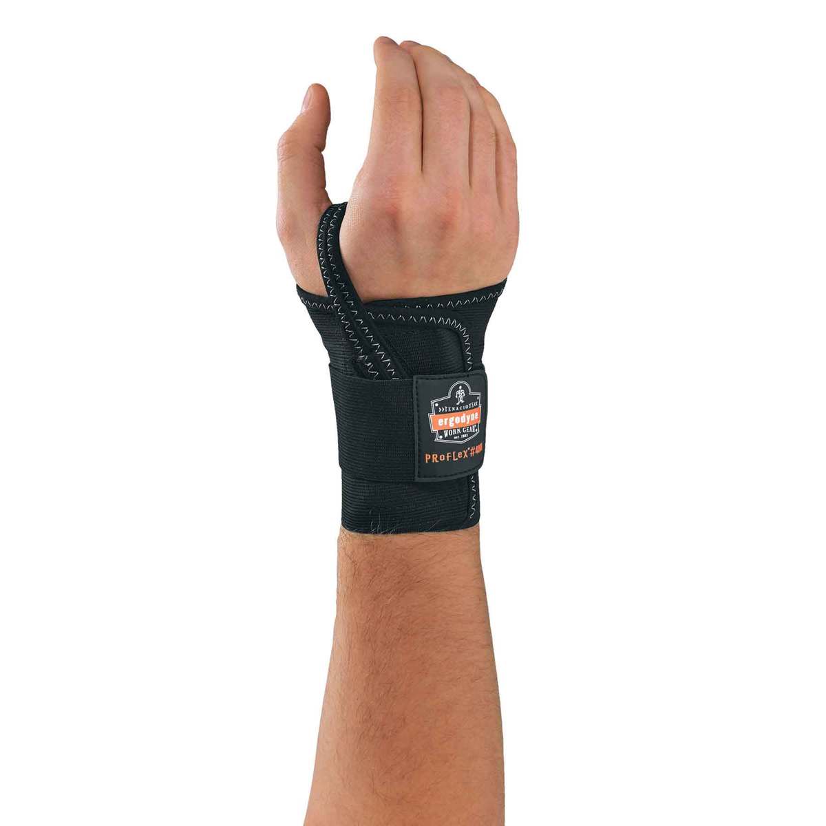 Ergodyne Large Black ProFlex® 4000 Elastic Right Hand Wrist Support