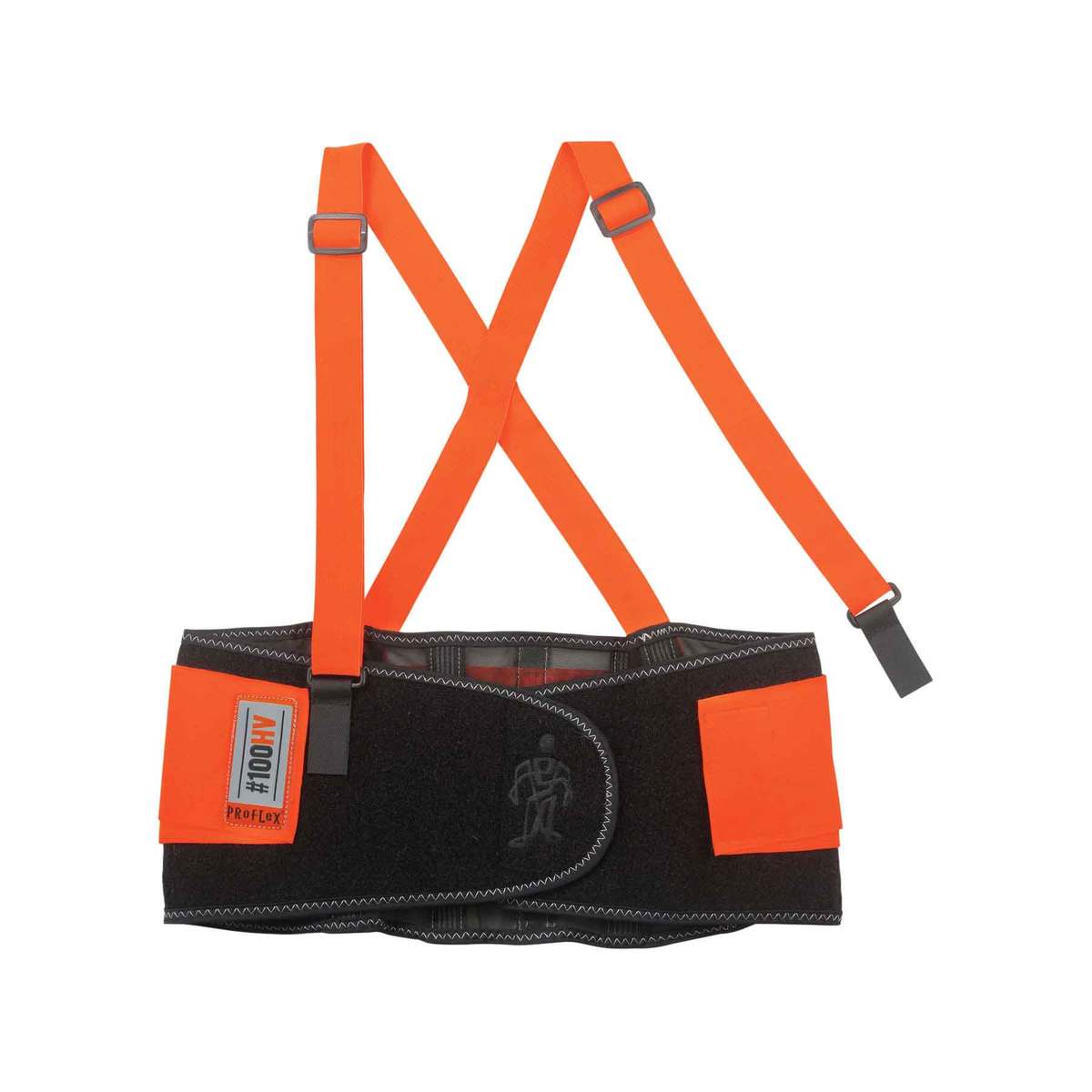 Ergodyne 2X Hi-Viz Orange ProFlex® 100HV Spandex Economy Back Support