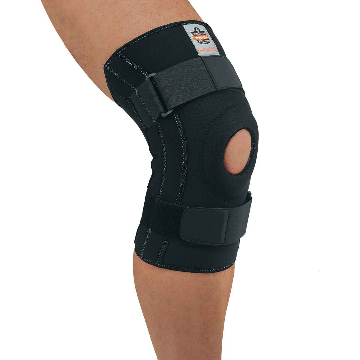 Ergodyne X-Large Black ProFlex® 620 Neoprene Knee Sleeve With Open Patella And Spiral Stays