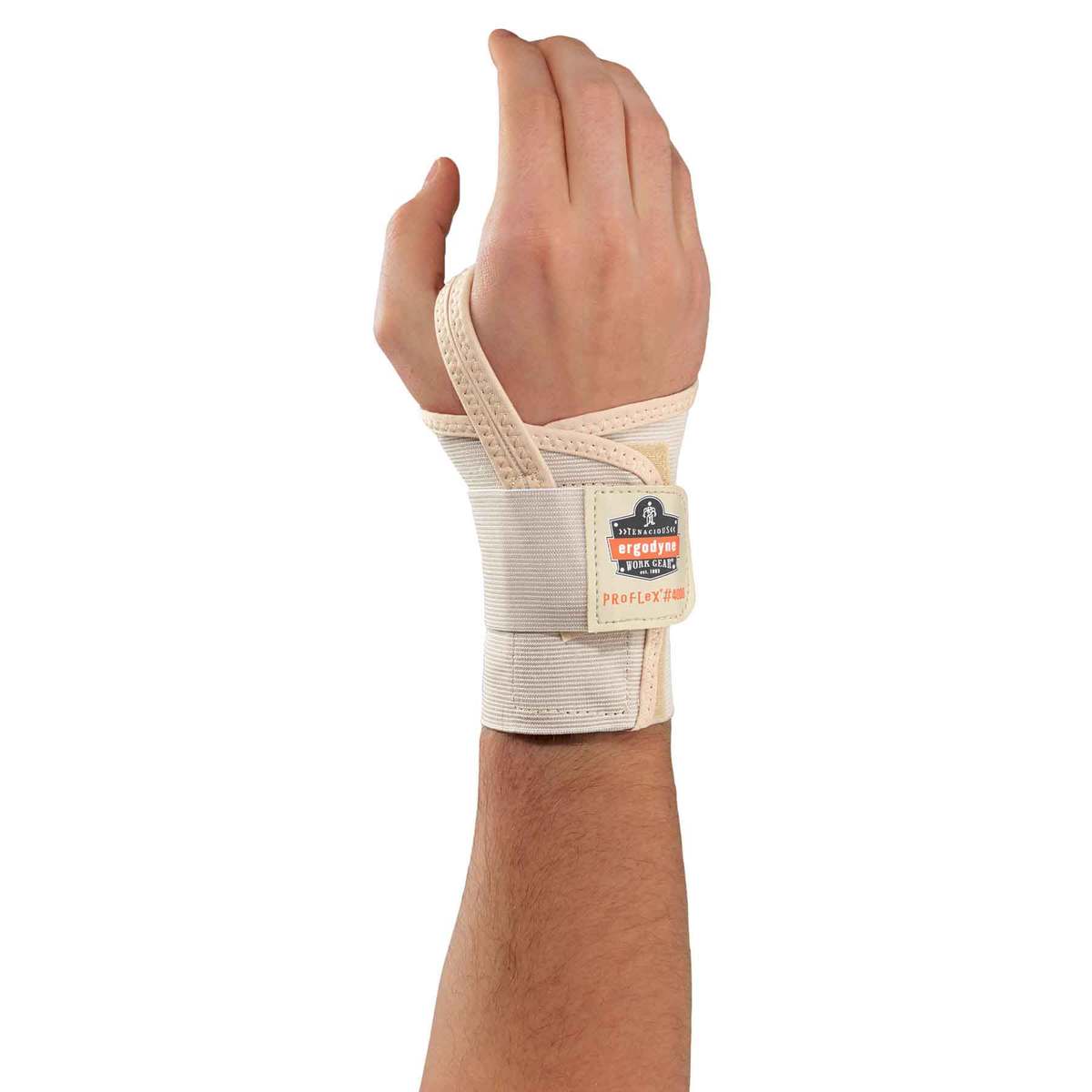 Ergodyne Small Tan ProFlex® 4000 Elastic Right Hand Wrist Support