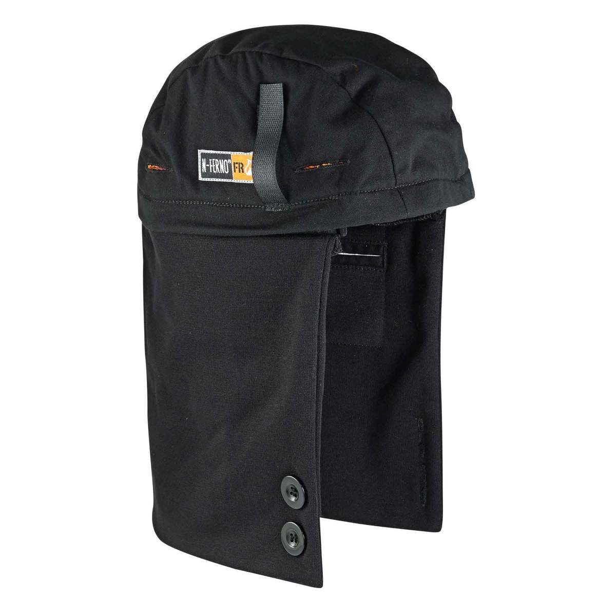 Ergodyne® Black N-Ferno® 6885 Flame Resistant Modacrylic Cotton Blend Winter Liner With Button Closure