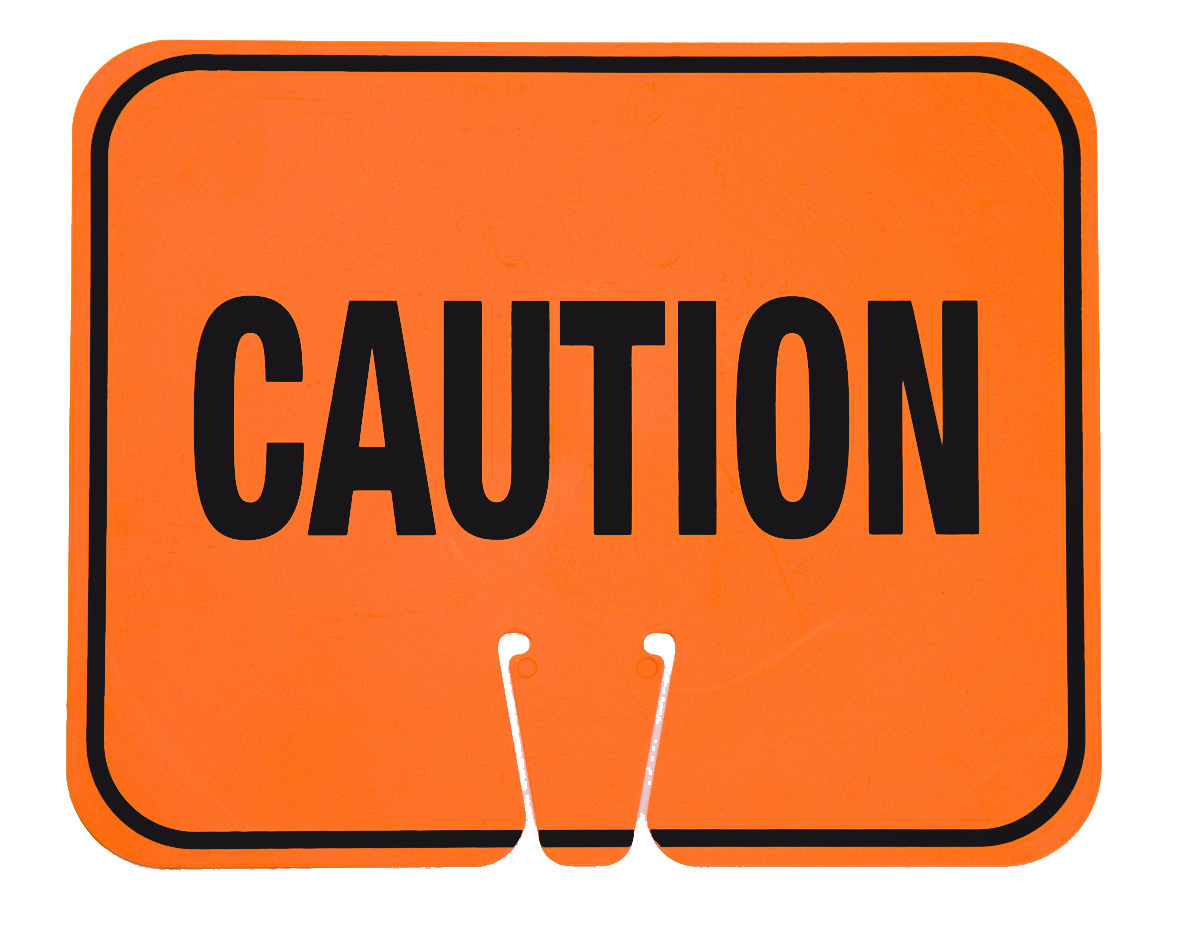 Cortina 10 12 X 12 12 X .1 OrangeBlack ABS Cone Sign CTM03-550-C for sale online at autumn supply