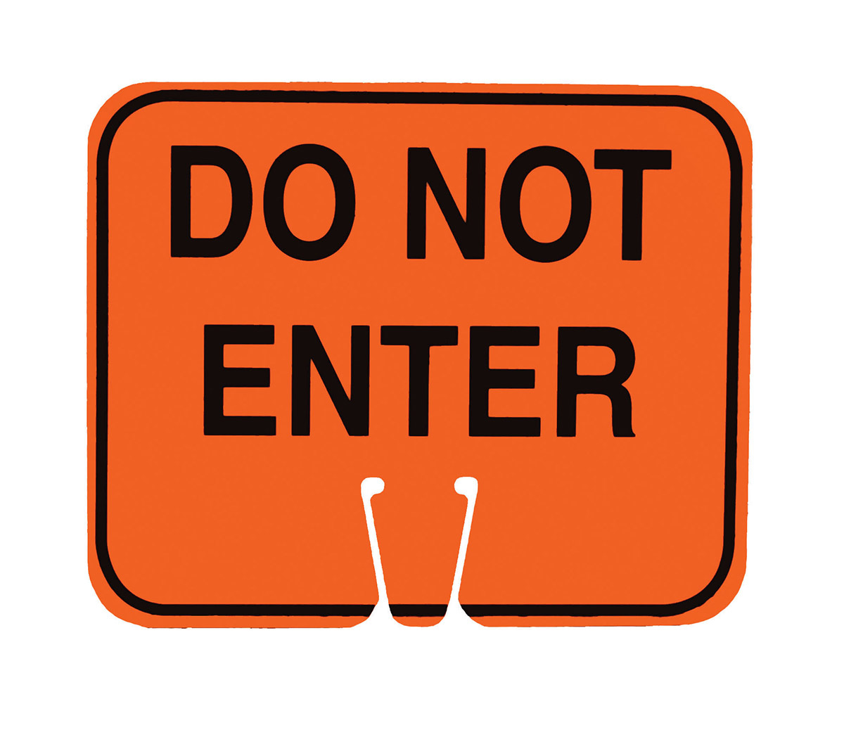 Cortina 10 12 X 12 12 X .1 OrangeBlack ABS Cone Sign CTM03-550-DNE for sale online at autumn supply