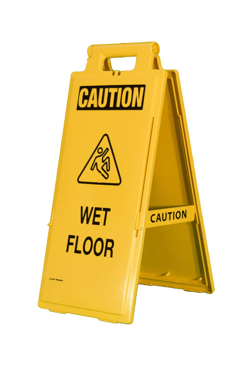 Cortina 25 X 11 Yellow Polypropylene Lamba Floor Sign CTM03-600-34 for sale online at autumn supply