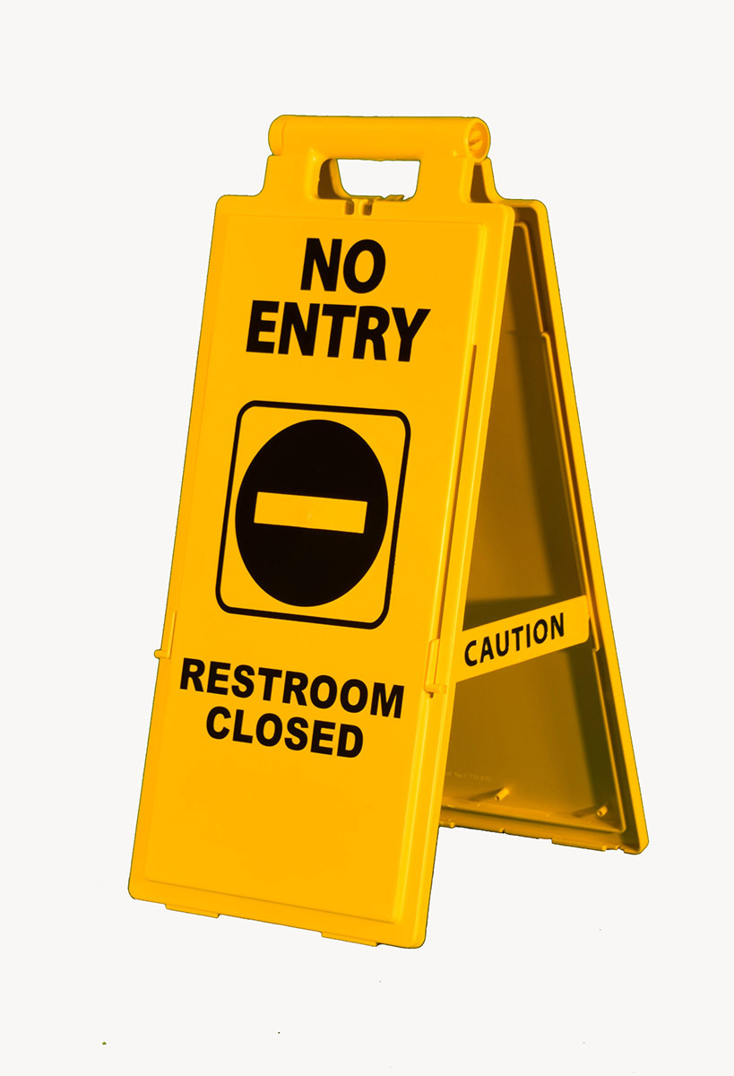 Cortina 25 X 11 Yellow Polypropylene Lamba Floor Sign CTM03-600-37 for sale online at autumn supply