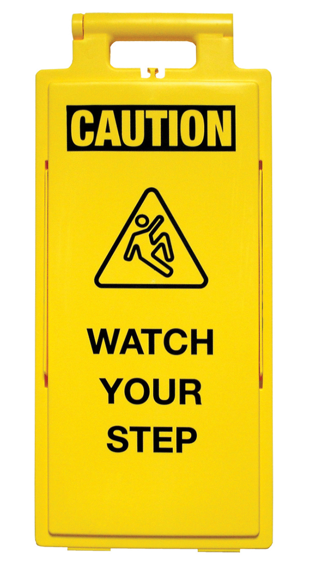 Cortina 25 X 11 Yellow Polypropylene Lamba Floor Sign CTM03-600-38 for sale online at autumn supply