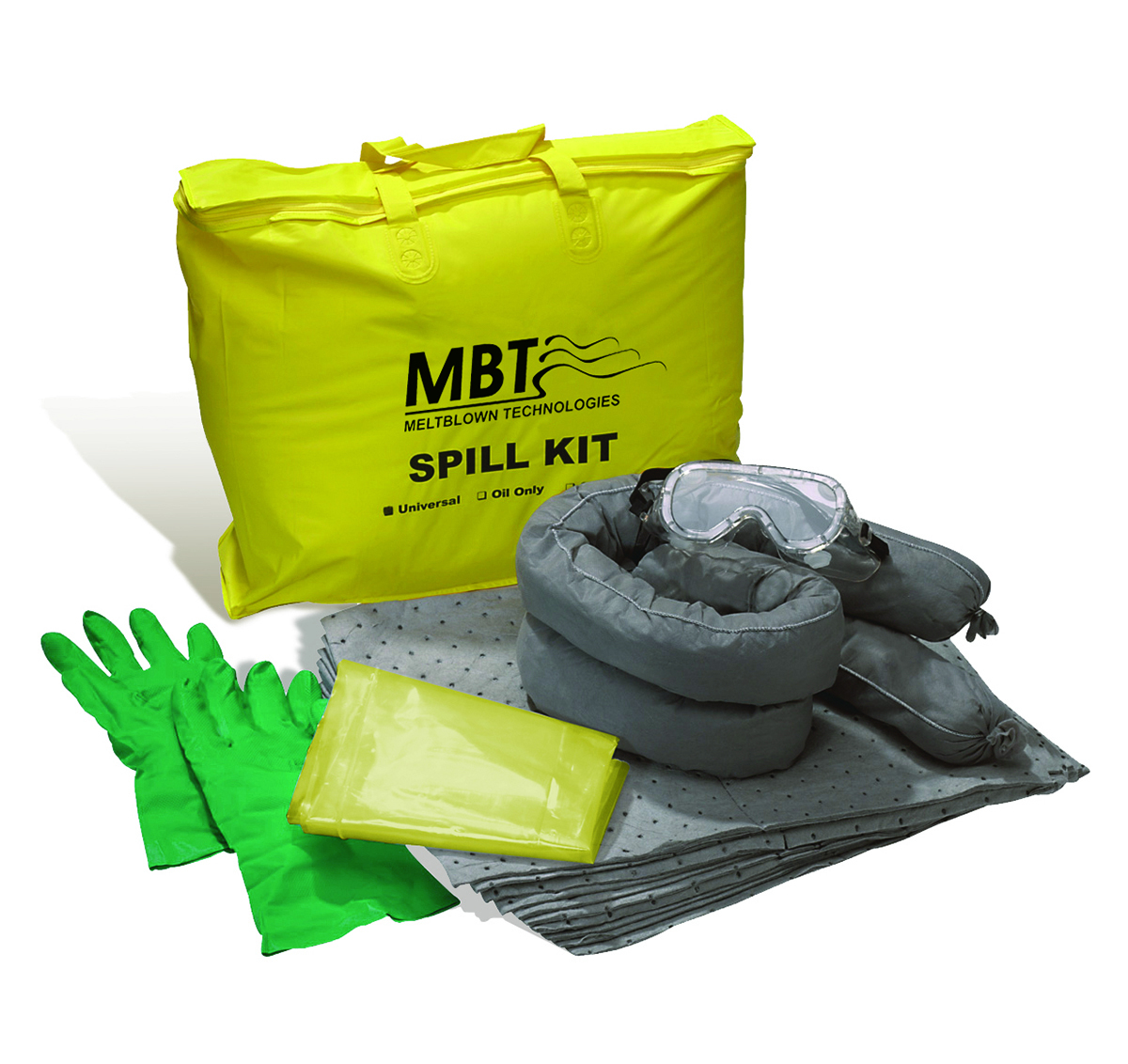 MeltBlown Technologies 5 gal Yellow Plastic Spill Kit MBWGPSK-PP for sale online at autumn supply