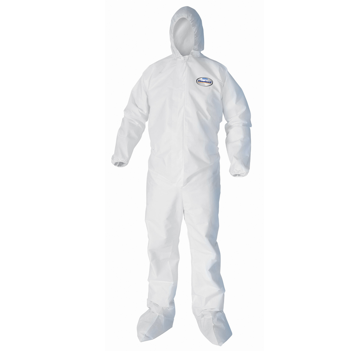 Kimberly-Clark Professional™ Large White KleenGuard™ A40 Film Laminate Disposable Coveralls (Availability restrictions apply.)