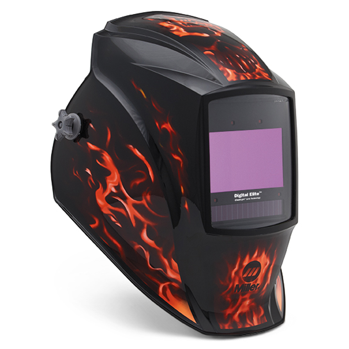 Miller® Digital Elite™ Black/Red Welding Helmet Variable Shades 3, 5 - 13 Auto Darkening Lens