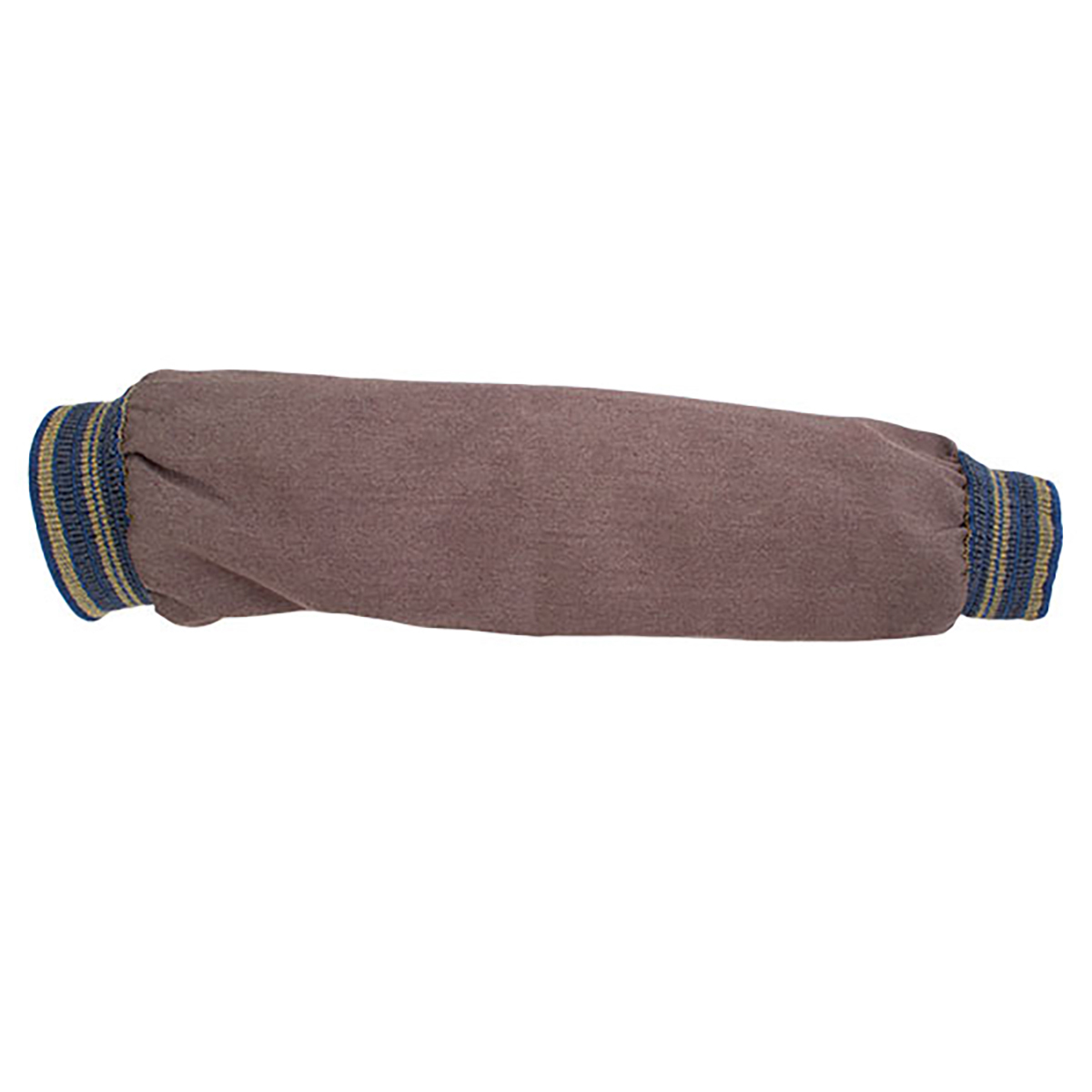 National Safety Apparel Regular Brown Twaron Blend Flame Resistant Welding Sleeve With Blue Elastic On Both Ends