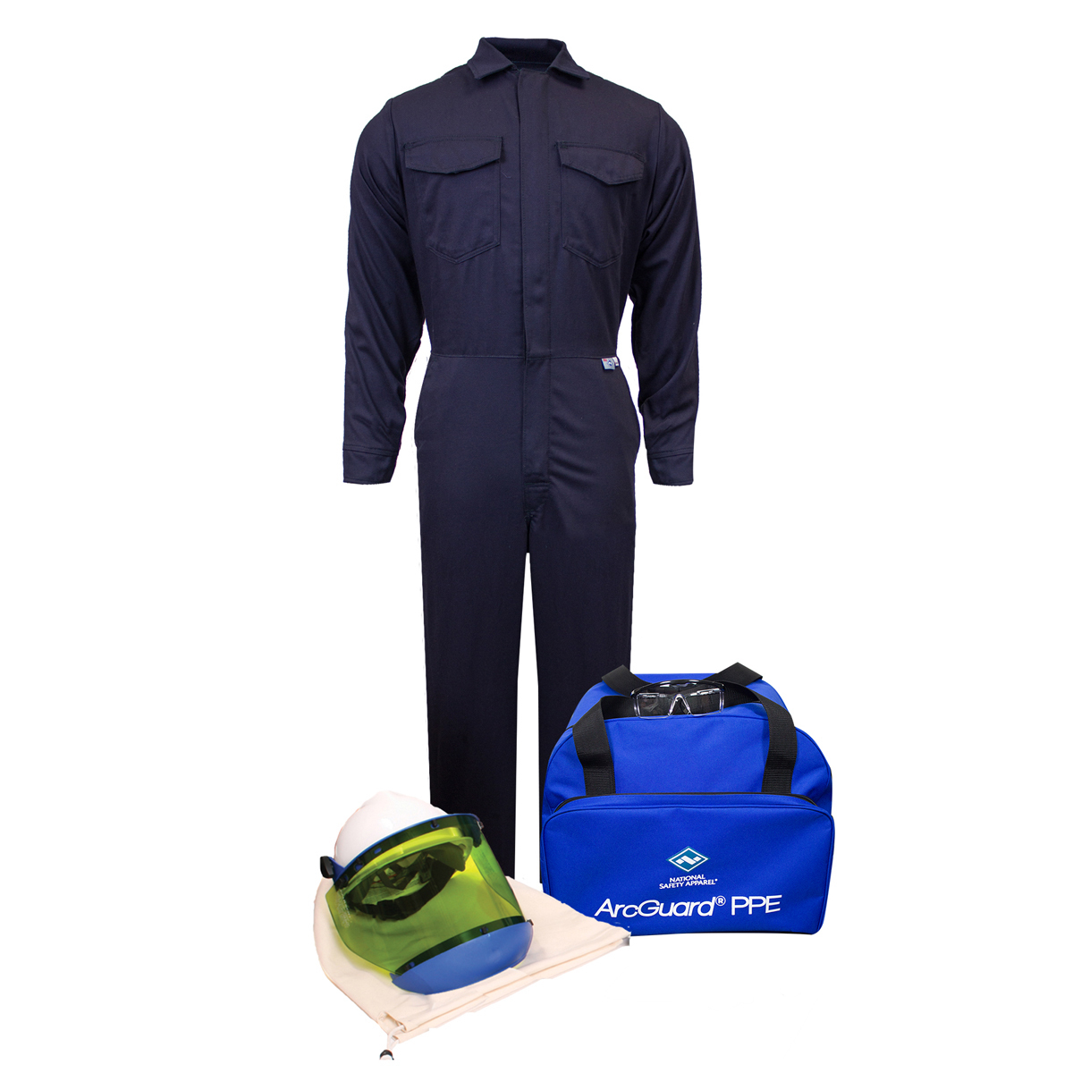 National Safety Apparel X-Large Navy Westex UltraSoft® ArcGuard® Flame Resistant Arc Flash Personal Protective Equipment Kit Wit