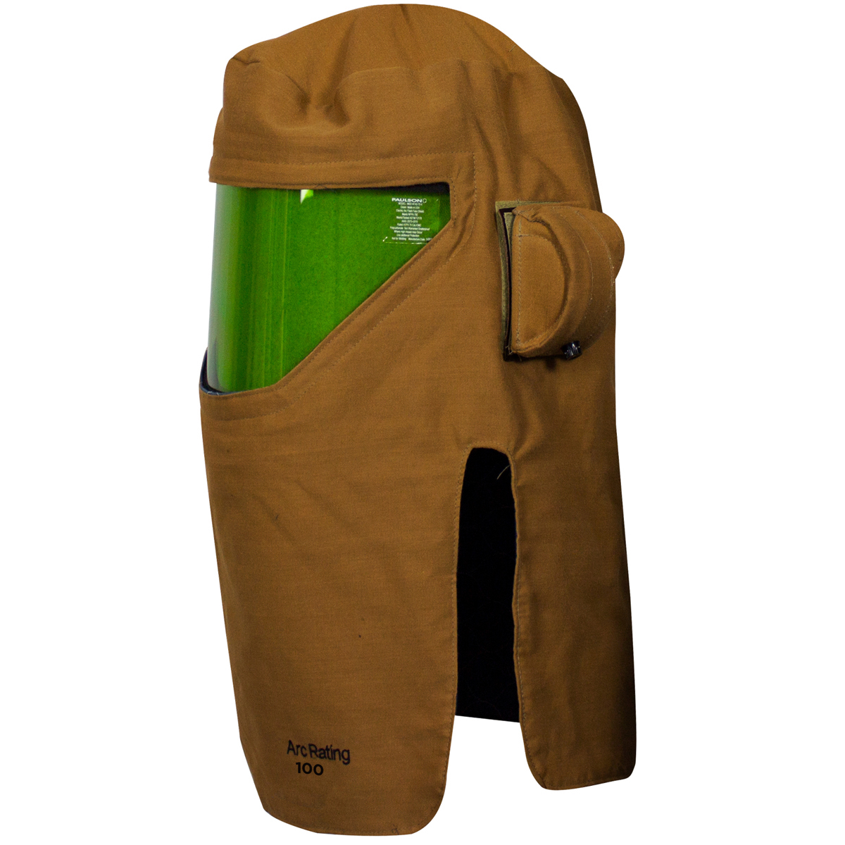 National Safety Apparel® One Size Fits Most Green Polycarbonate DuPont™ Nomex® Kevlar® 100 cal/cm² Arc Flash Hood With Hard Hat