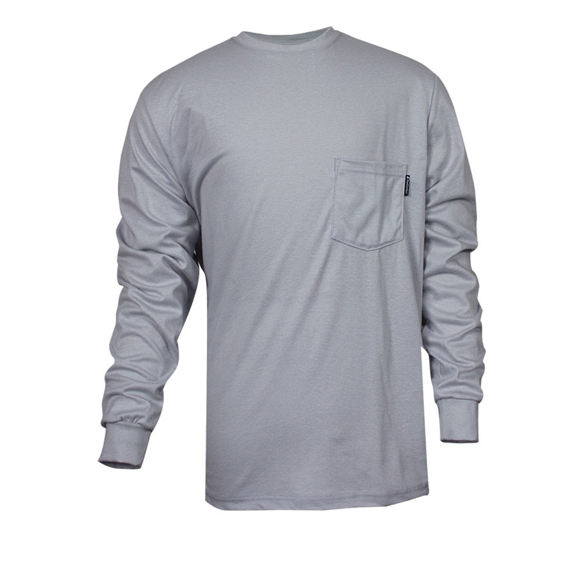 National Safety Apparel Medium Gray 100% FR Cotton Long Sleeve Flame Resistant T-Shirt National Safety Apparel Medium Gray 100% FR Cotton Long Sleeve Flame Resistant T-Shirt