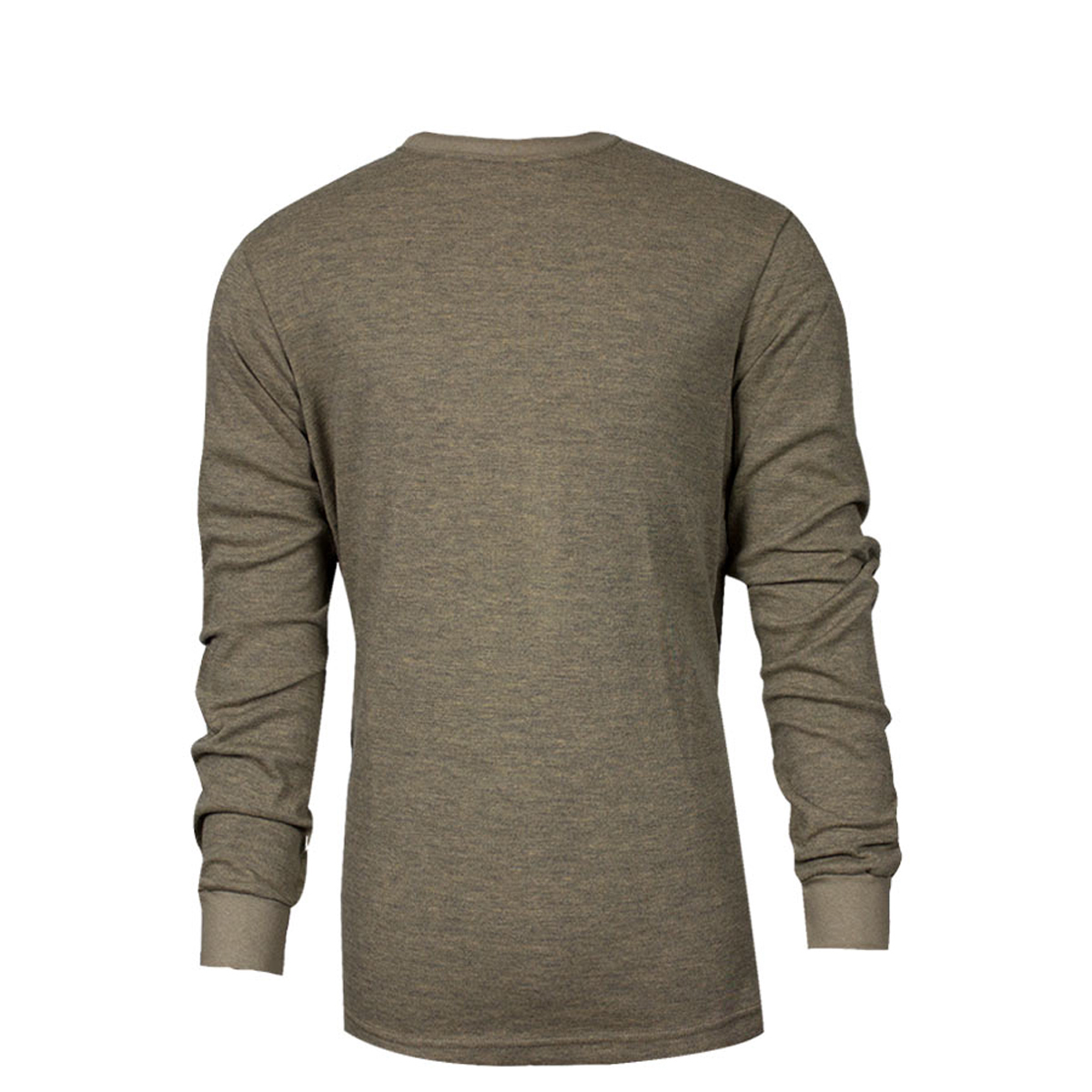 National Safety Apparel Medium Tan TECGEN® CC™ OPF Blend Knit Long Sleeve Flame Resistant T-Shirt