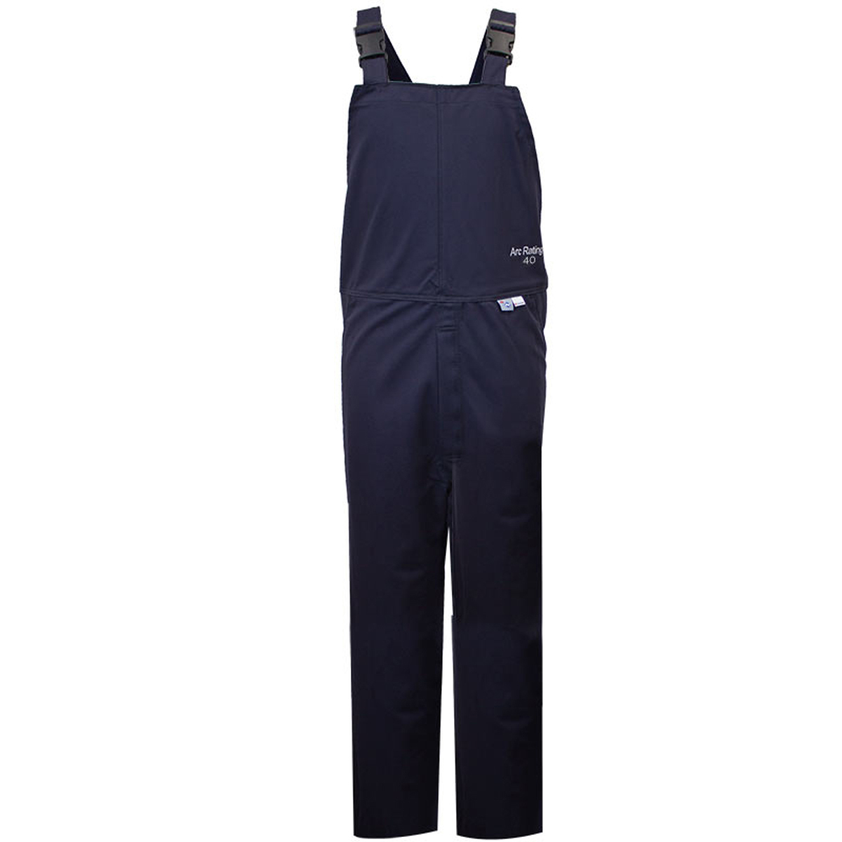 National Safety Apparel® 3X Navy UltraSoft® 40 cal/cm² Flame Resistant Bib Overall With Buckles Closure