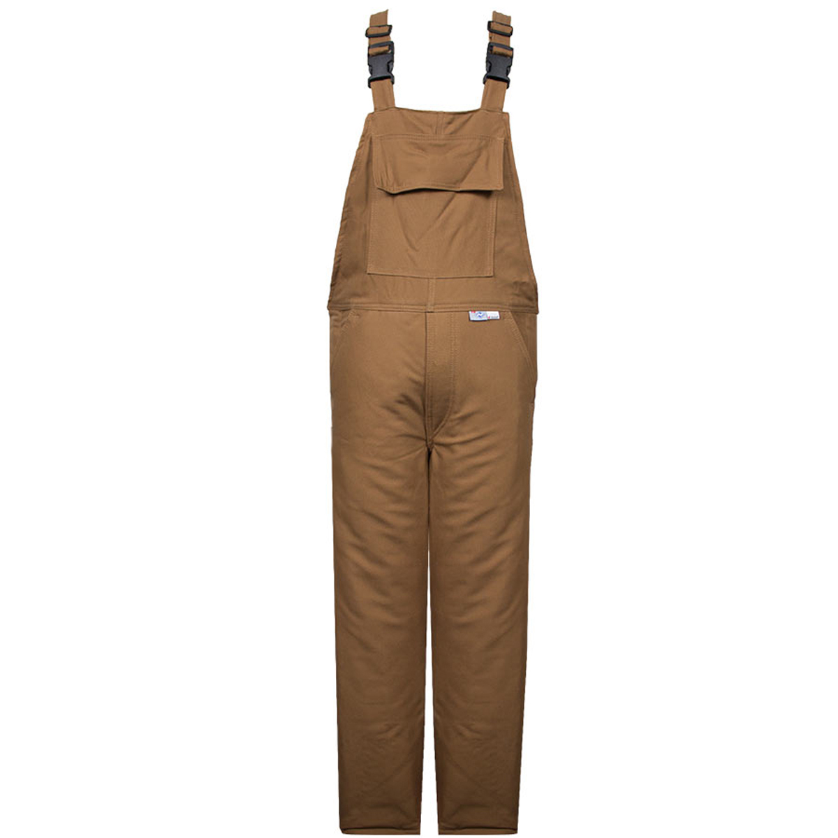 National Safety Apparel 2X Regular Brown Westex UltraSoft® Duck/DWR Flame Resistant Bib Overall FR Quilted Lining With Zipper Fr