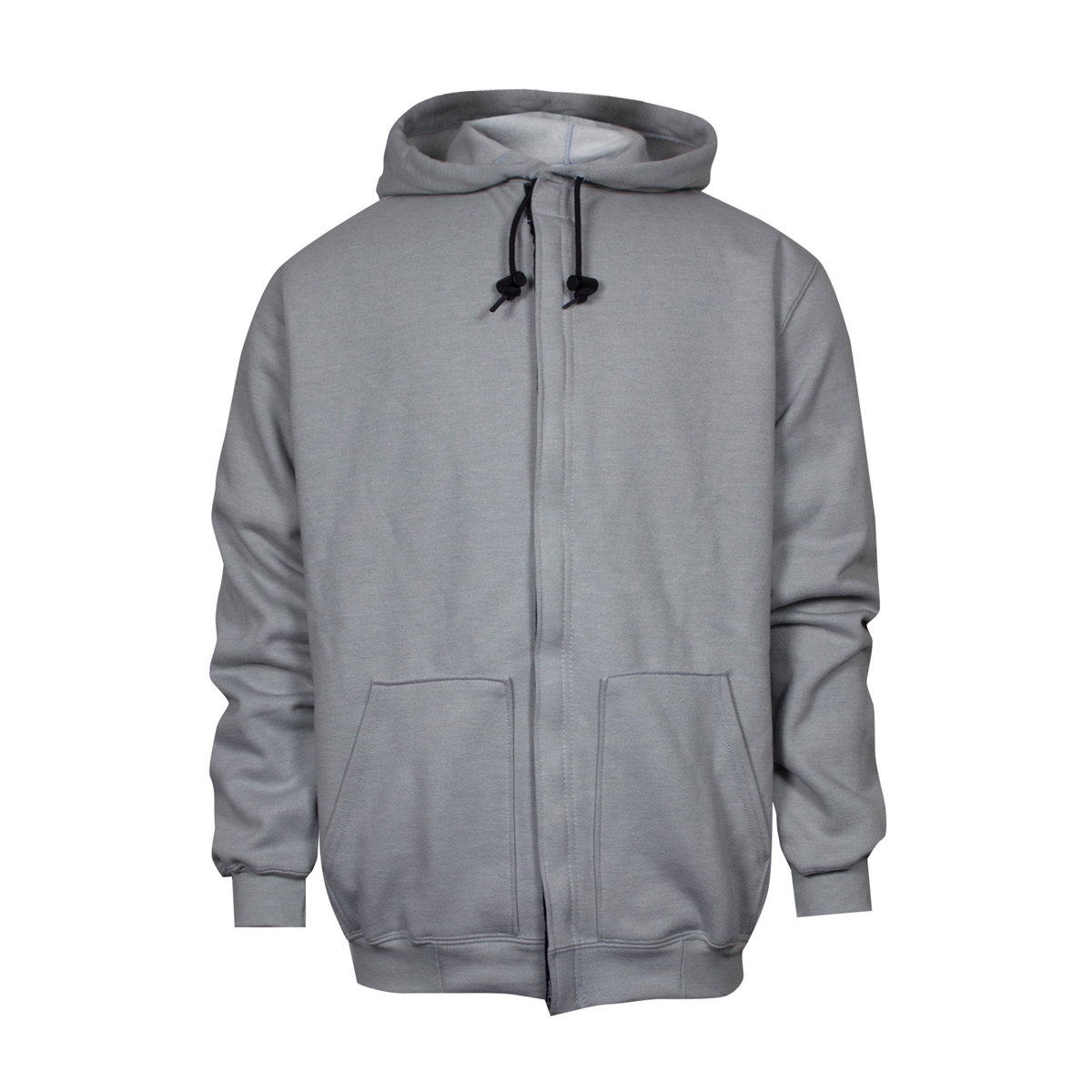 National Safety Apparel 3X Gray Modacrylic Blend Fleece Heavyweight Flame Resistant Hooded Sweatshirt With Zipper Front Closure National Safety Apparel 3X Gray Modacrylic Blend Fleece Heavyweight Flame Resistant Hooded Sweatshirt With Zipper Front Closure