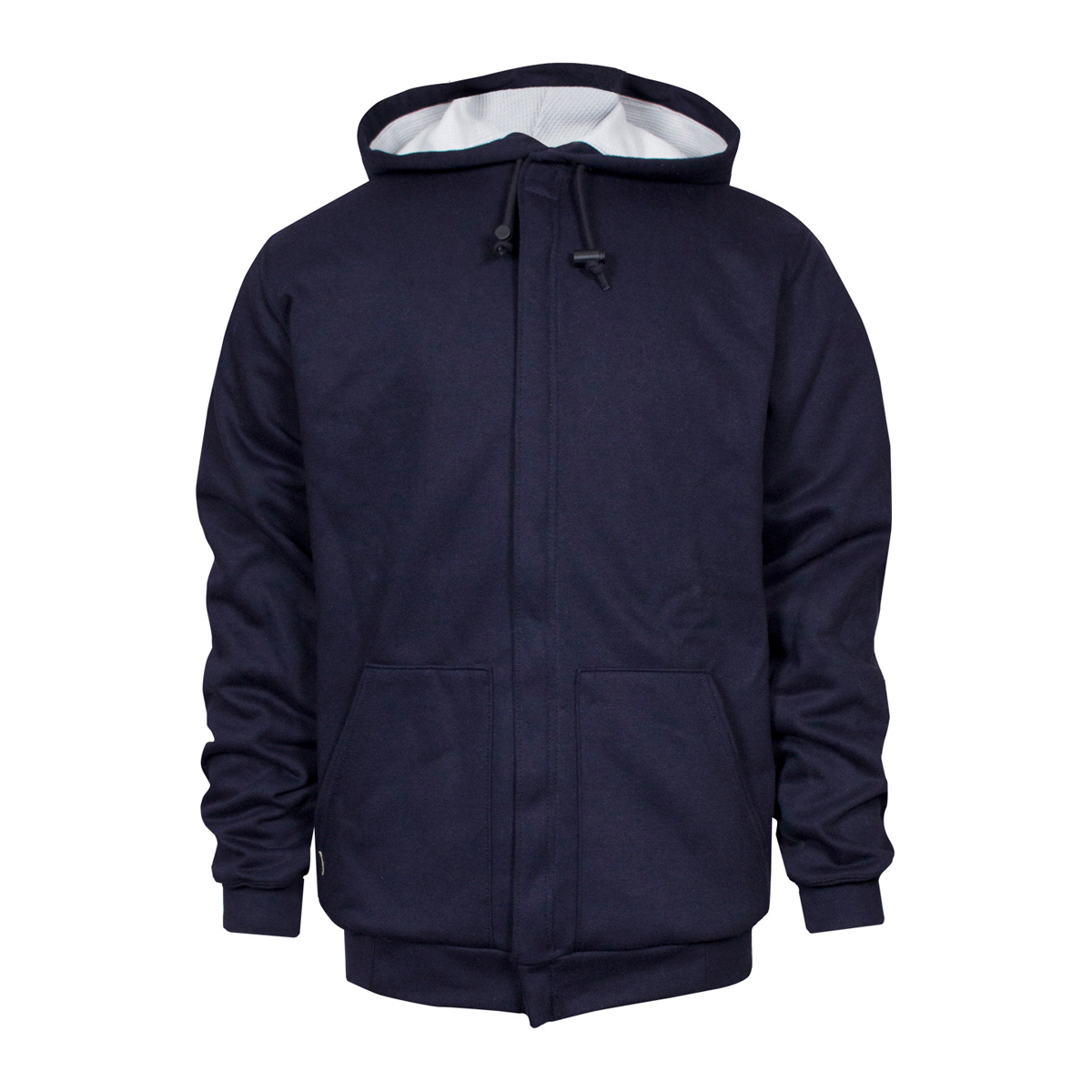 National Safety Apparel X-Large Navy Modacrylic Blend Fleece Heavyweight Flame Resistant Hooded Sweatshirt Thermal Lining With Z National Safety Apparel X-Large Navy Modacrylic Blend Fleece Heavyweight Flame Resistant Hooded Sweatshirt Thermal Lining With Z