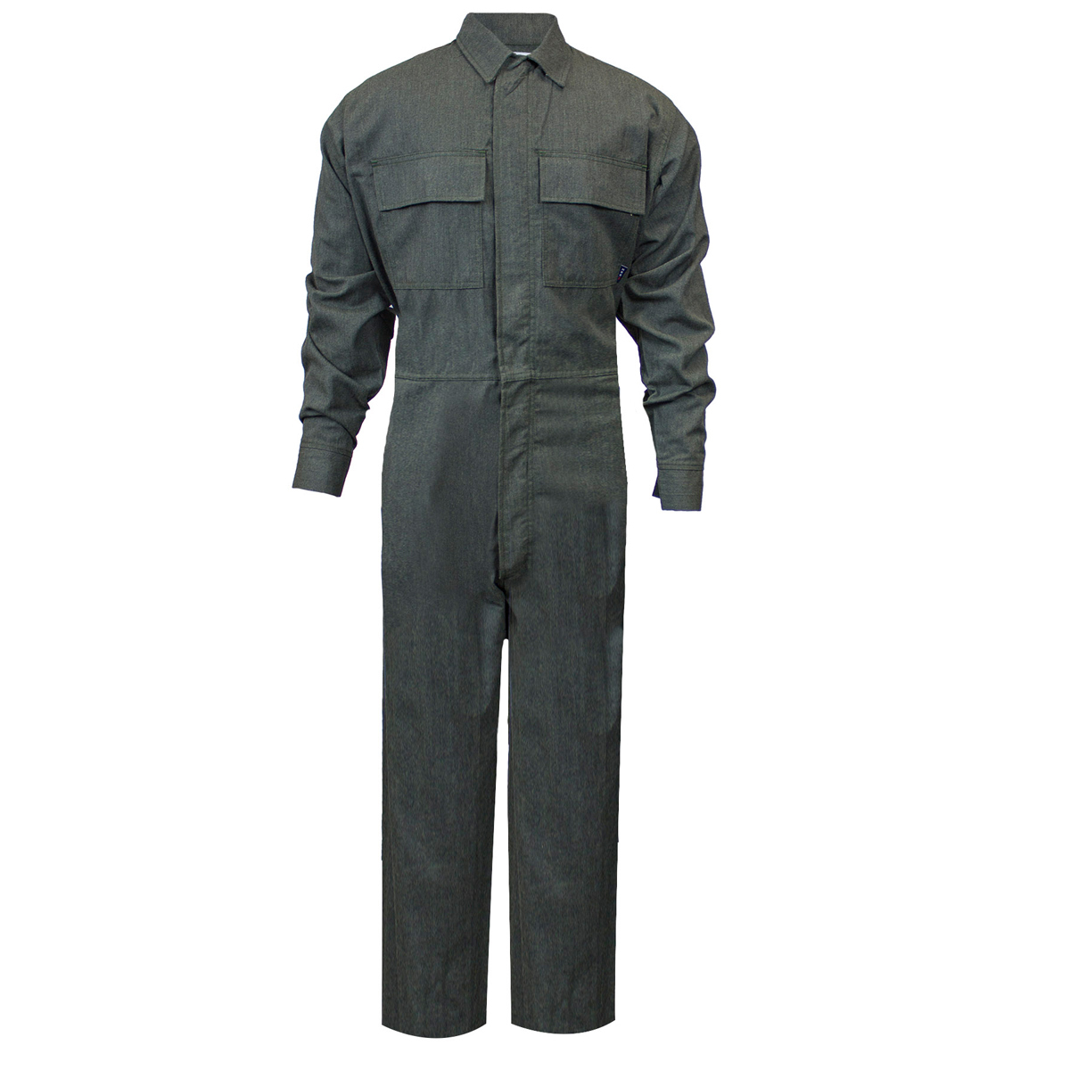 National Safety Apparel X-Large Regular Green OPF Blend Twill CARBON ARMOUR™ Welding Flame Resistant Coverall With Zipper Front