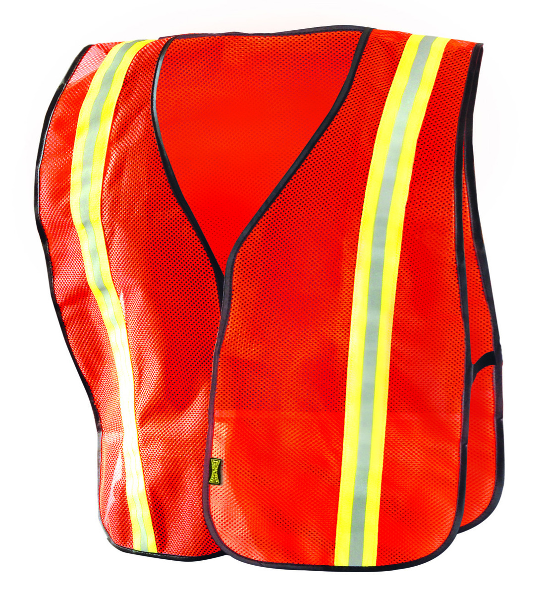 OccuNomix Regular Orange Economy Value™ Light Weight Polyester Mesh Vest With Front Hook And Loop Closure