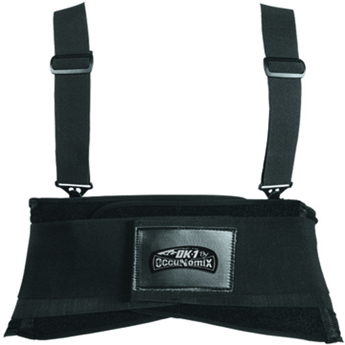 OccuNomix X-Large Black OK-1 Polyester/Rubber Back Support