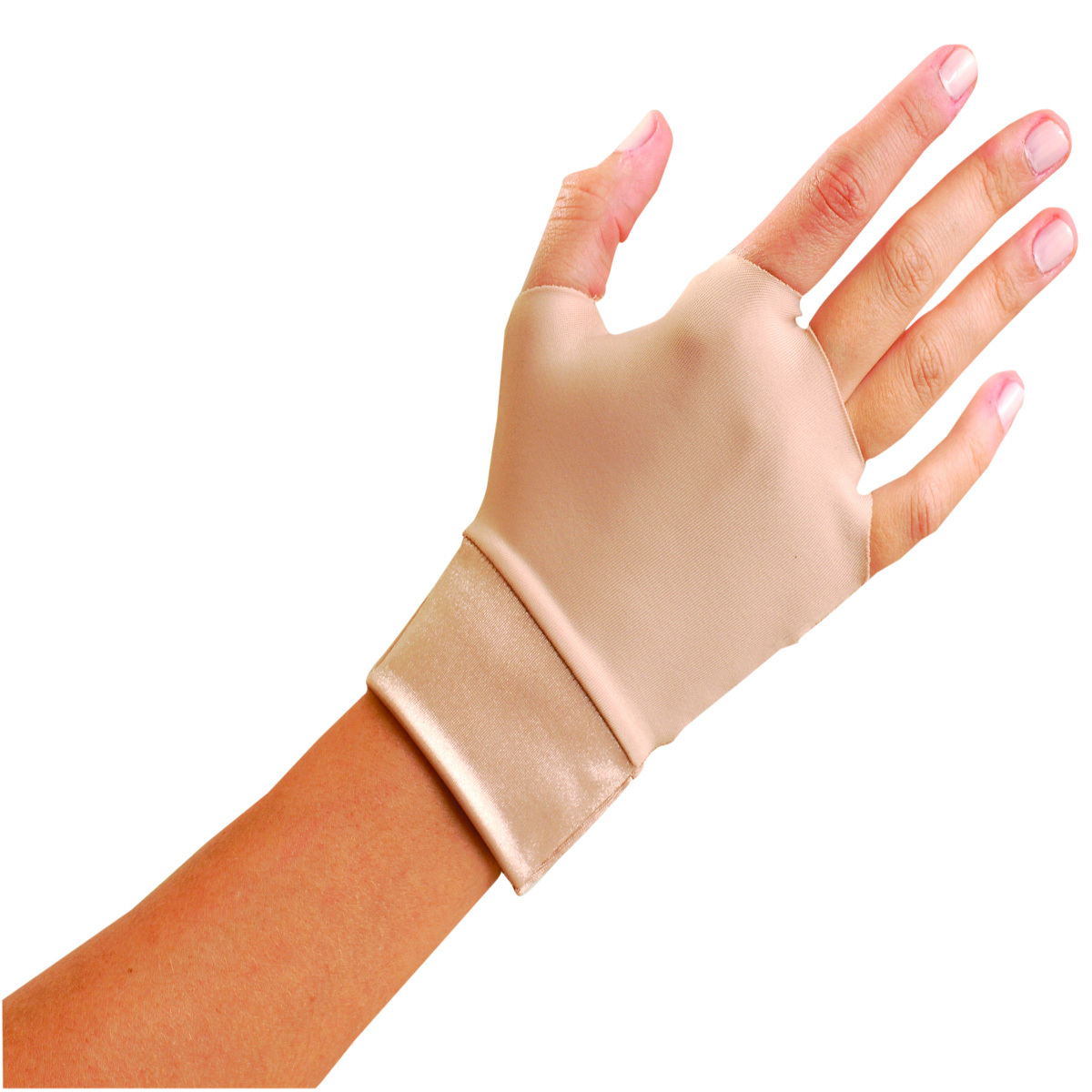 OccuNomix Medium Beige Original Occumitts® Nylon/Spandex® Therapeutic Support Gloves