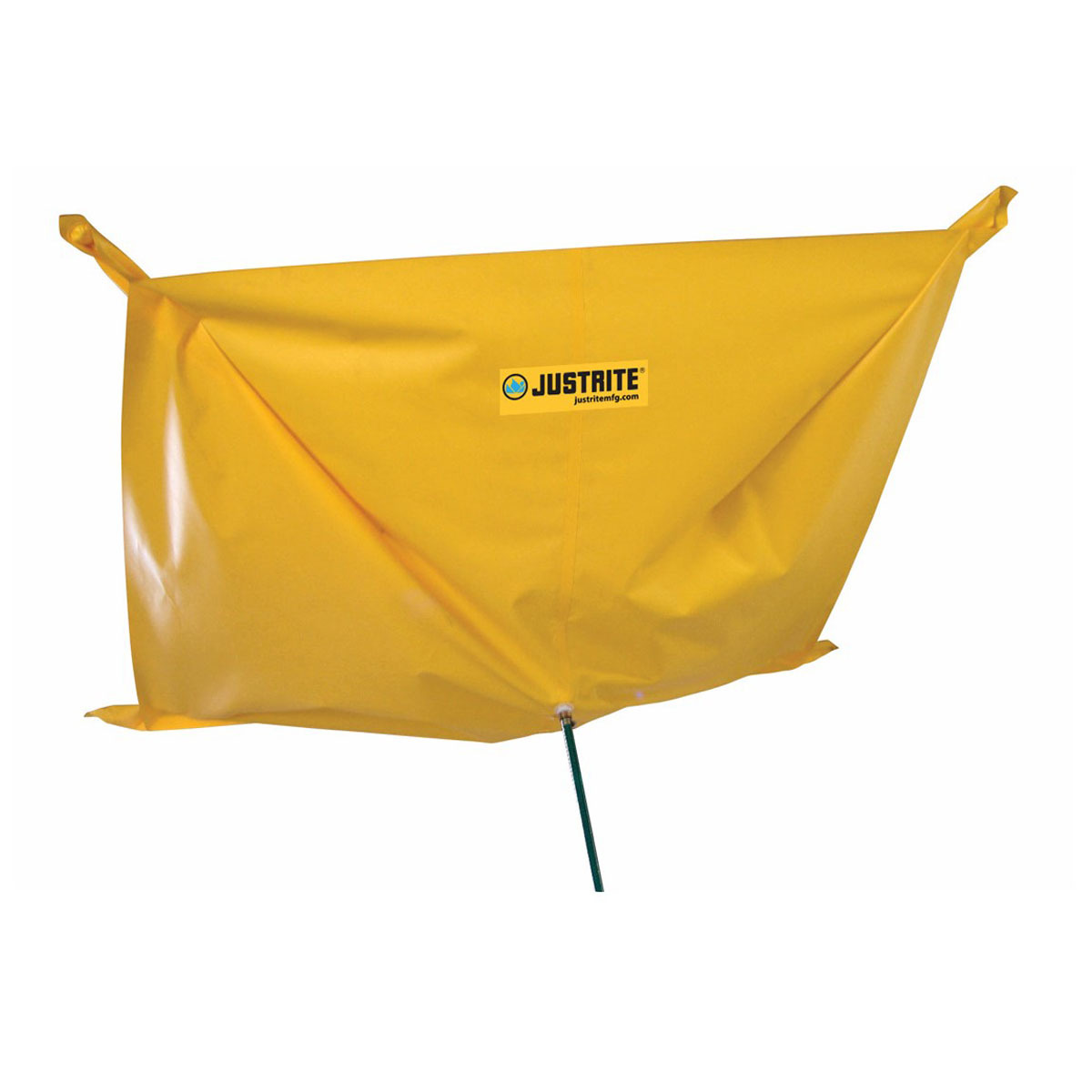 Justrite™ 5' X 5' Yellow PVC Ceiling Leak Diverter