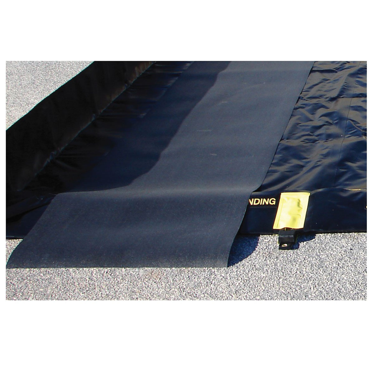 Justrite™ 3' X 6' Black PVC Coated Fabric Spill Berm Ground Mat