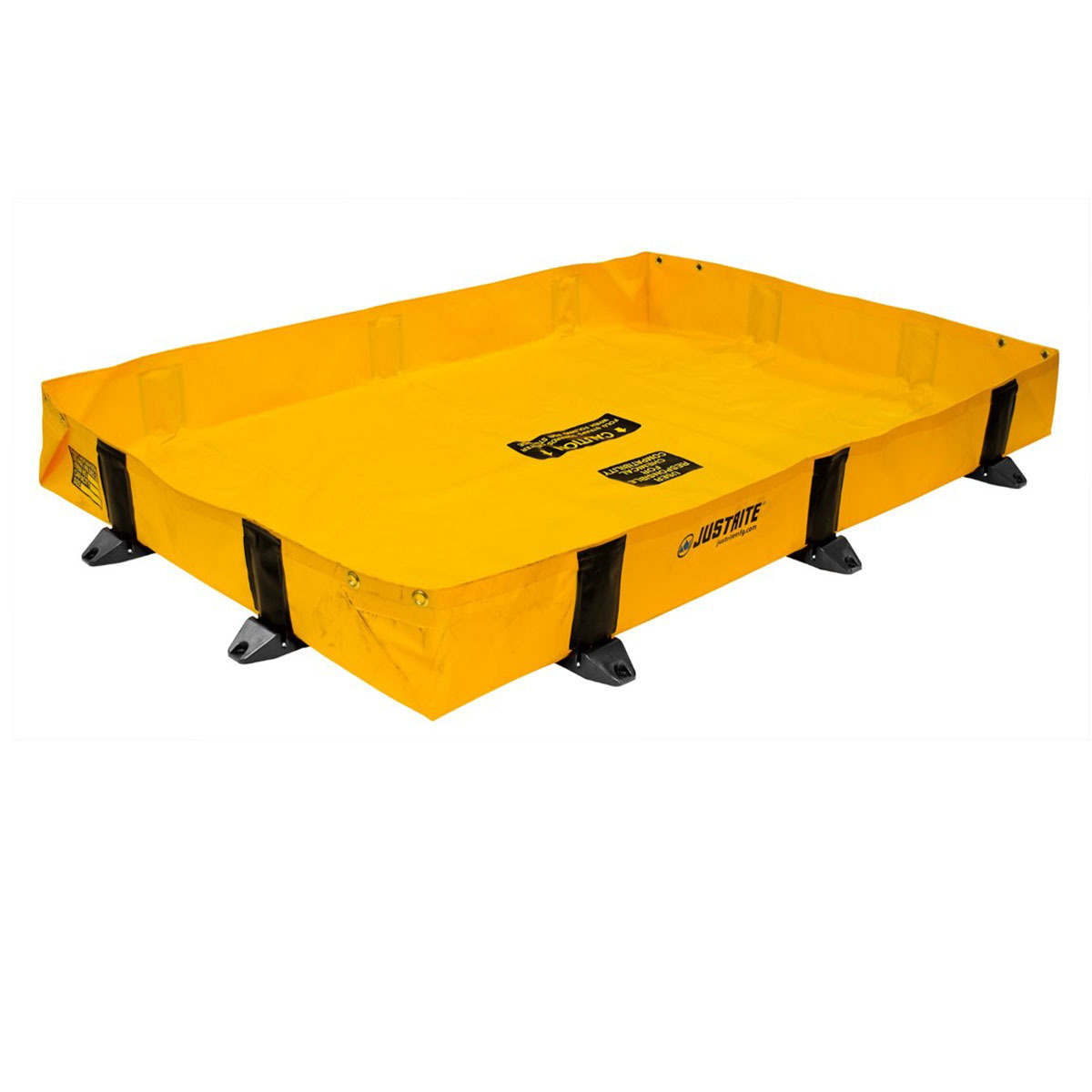 Justrite 4 X 10 X 8 RigidLock QuickBerm Lite Yellow P JTR28374 for sale online at autumn supply