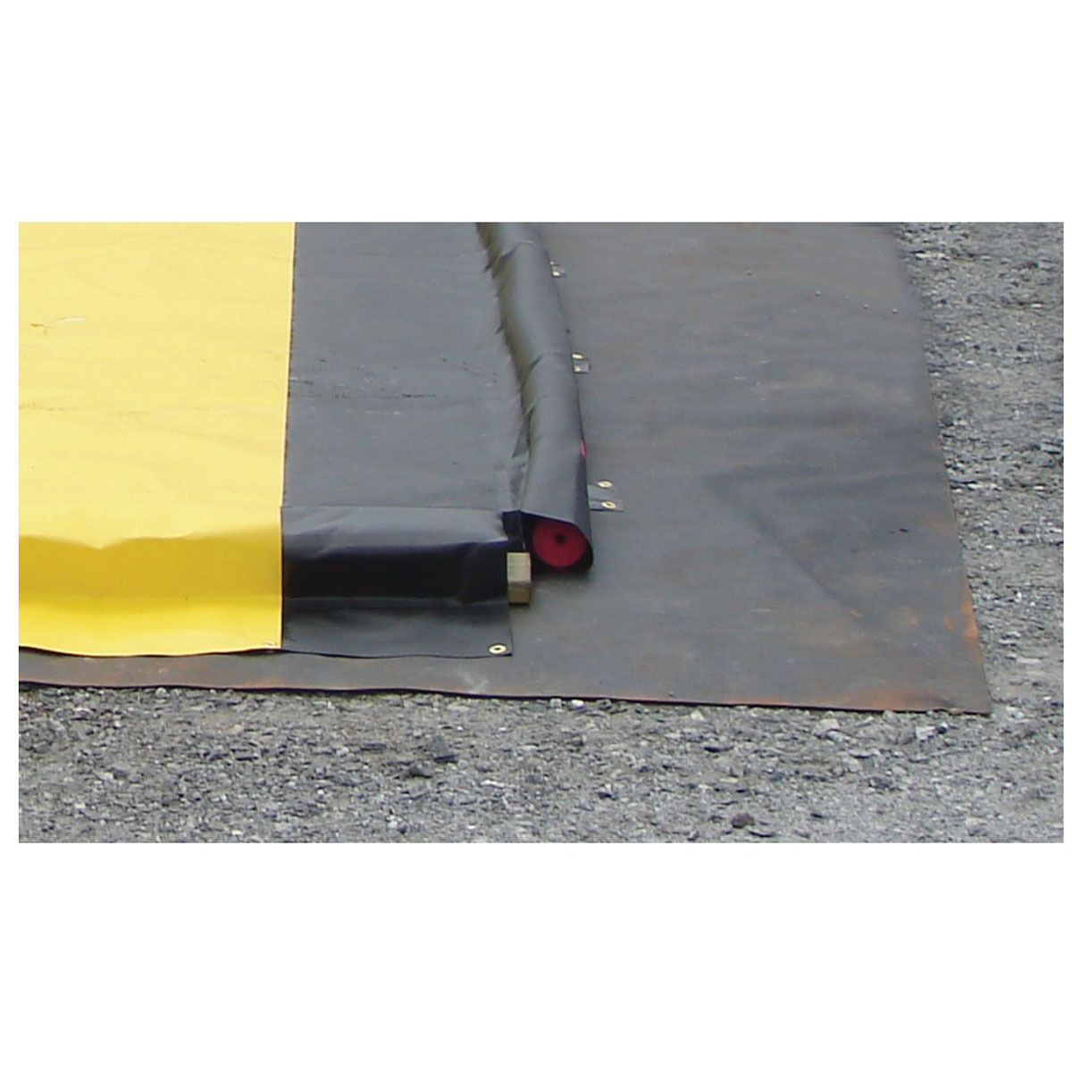 Justrite 6 X 10 Black PVC Coated Fabric Spill Berm Gr JTR28344 for sale online at autumn supply