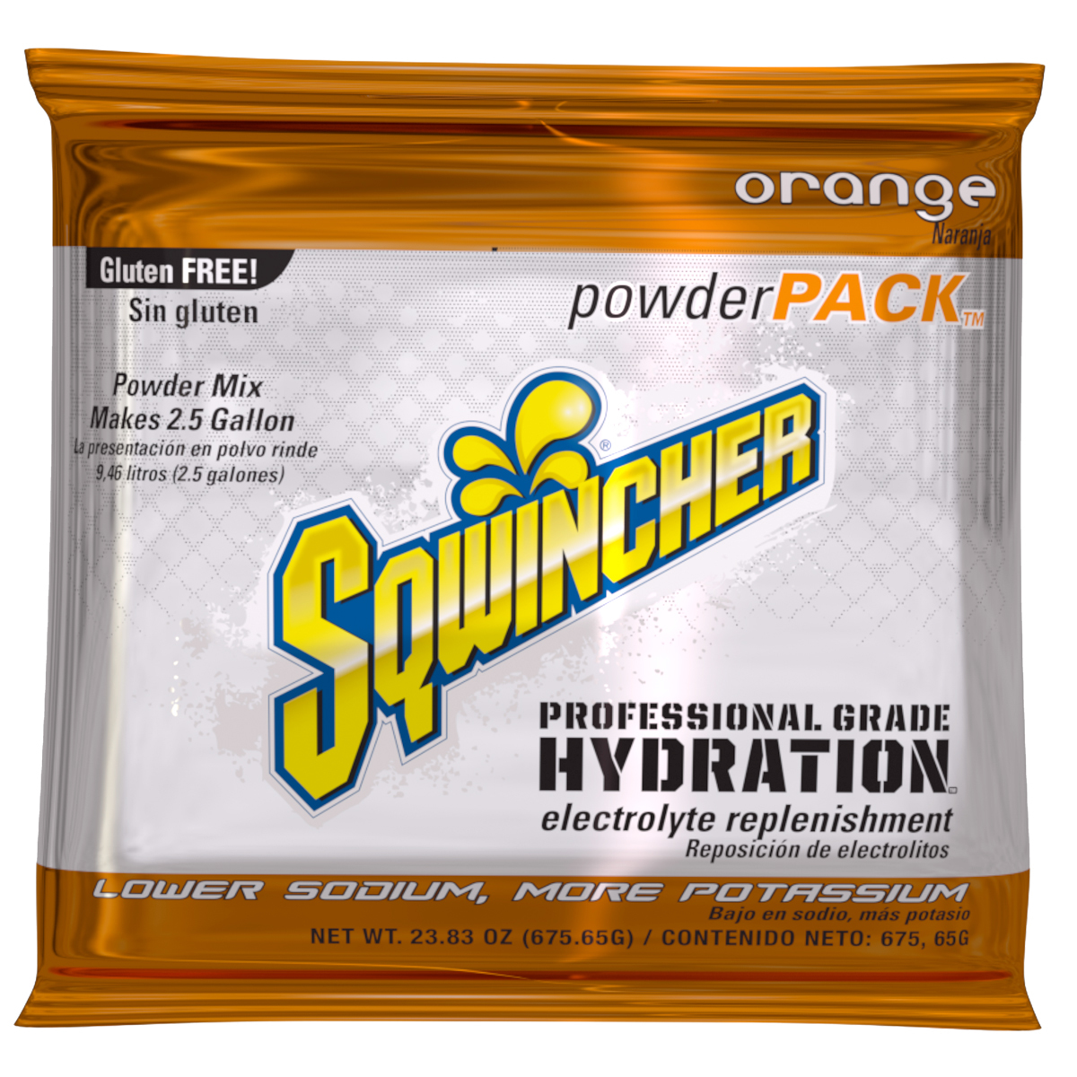 Sqwincher® 23.83 Ounce Orange Flavor Powder Pack Powder Mix Package Electrolyte Drink