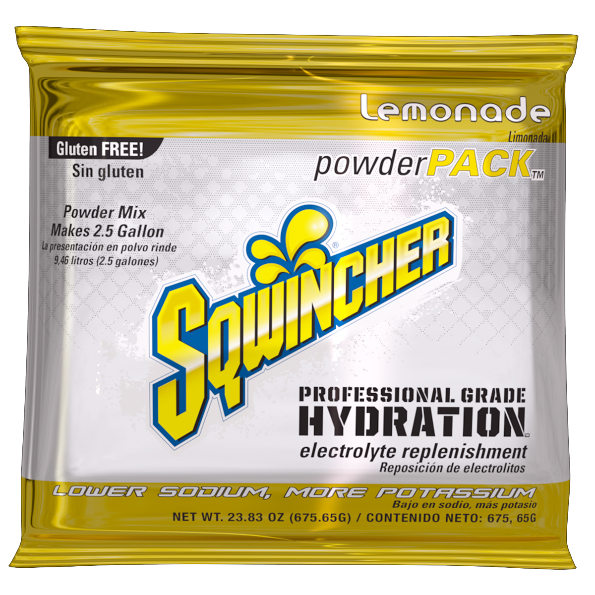 Sqwincher® 23.83 Ounce Lemonade Flavor Powder Pack Powder Mix Package Electrolyte Drink