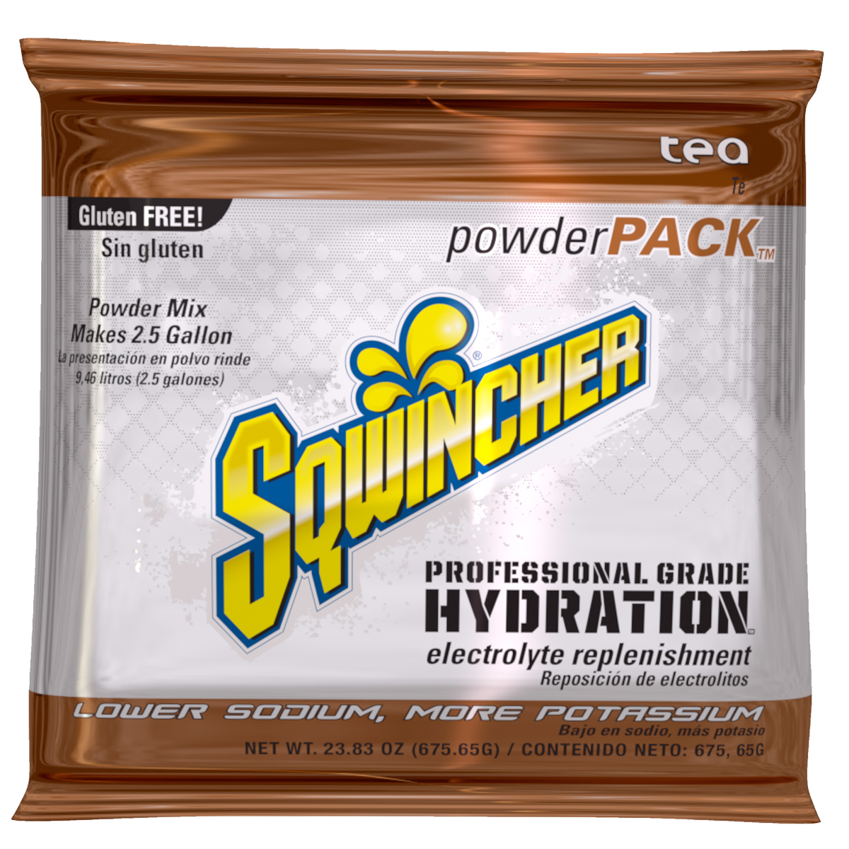 Sqwincher® 23.83 Ounce Tea Flavor Powder Pack Powder Mix Package Electrolyte Drink