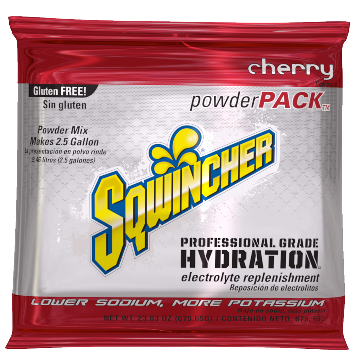 Sqwincher® 23.83 Ounce Cherry Flavor Powder Pack Powder Mix Package Electrolyte Drink