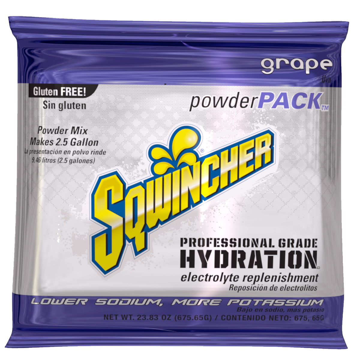 Sqwincher® 23.83 Ounce Grape Flavor Powder Pack Powder Mix Package Electrolyte Drink