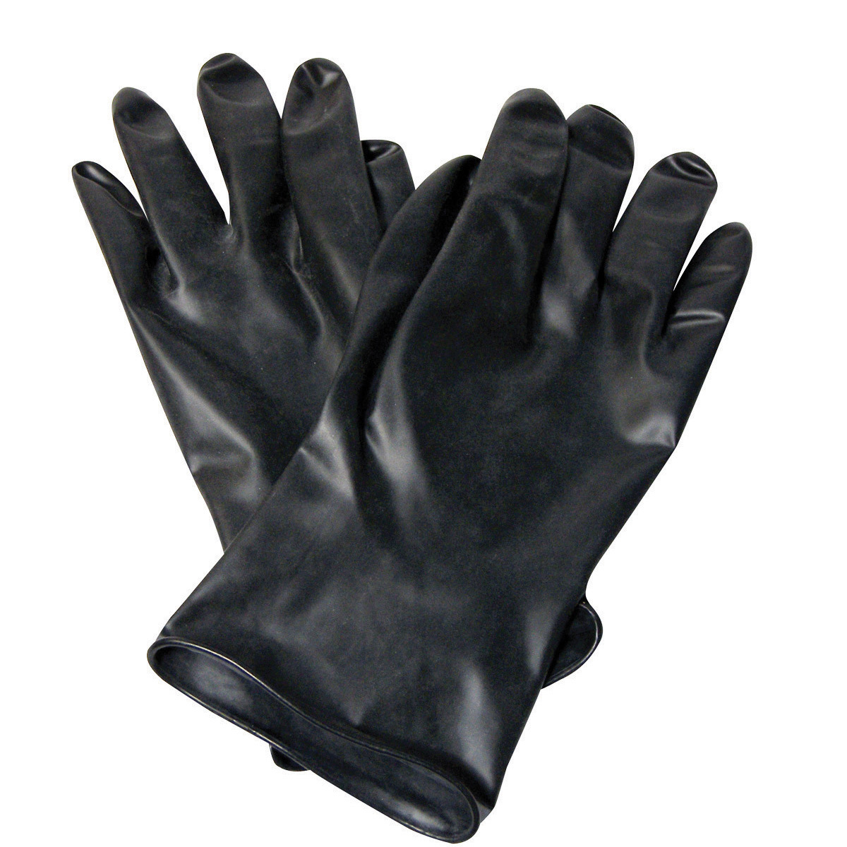 Honeywell Size 10 Black North® Butyl 13 mil Unsupported Butyl Chemical Resistant Gloves
