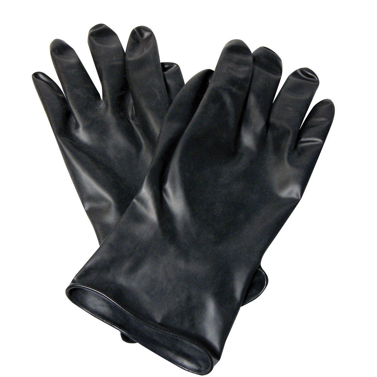 Honeywell Size 7 Black North® Butyl 13 mil Unsupported Butyl Chemical Resistant Gloves