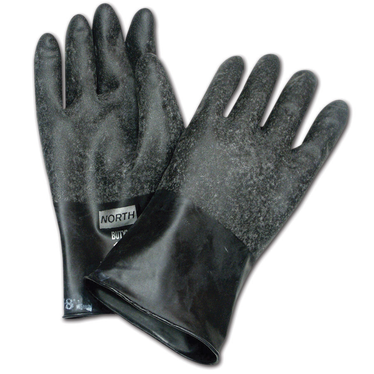 Honeywell Size 11 Black North® Butyl 13 mil Unsupported Butyl Chemical Resistant Gloves