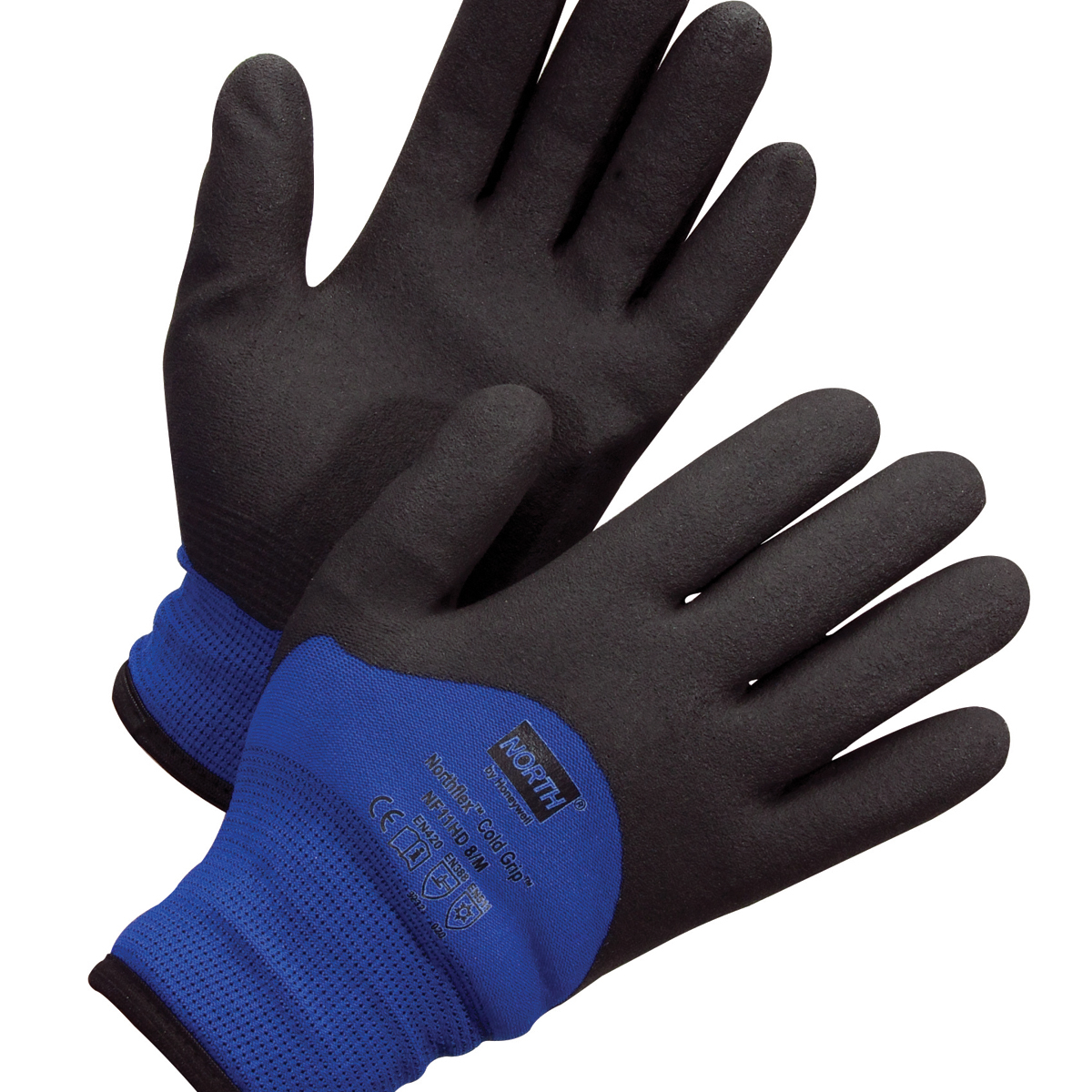 Honeywell Size 11 Black And Blue NorthFlex™/Cold Grip™ Nylon And PVC Nylon/Synthetic Lined Cold Weather Gloves