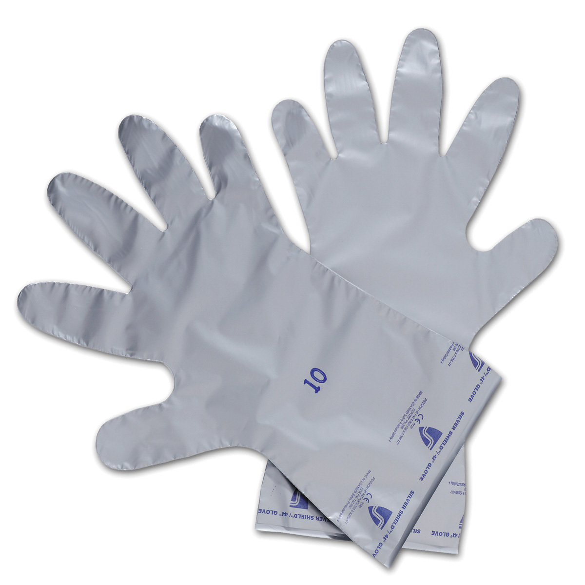 Honeywell Size 10 Silver North® Silver Shield® 2.7 mil Ethylene And Polyethylene And Vinyl Chemical Resistant Gloves