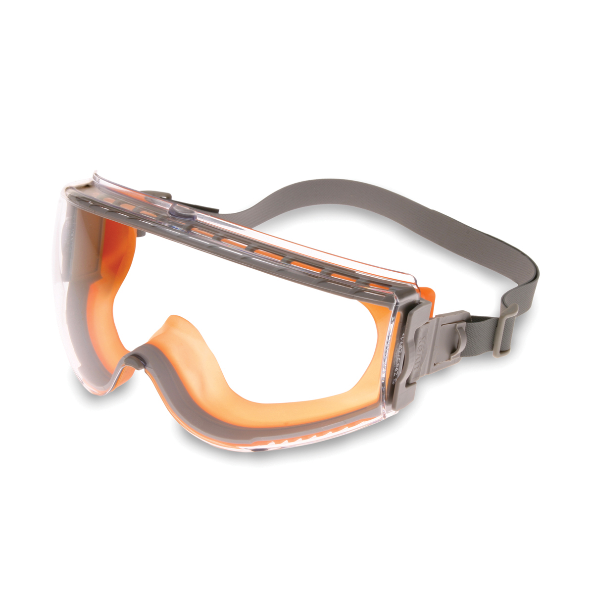 Honeywell Uvex Stealth® Indirect Vent Chemical Splash Impact Goggles With Orange Low Profile Frame And Clear HydroShield® Anti-F Honeywell Uvex Stealth® Indirect Vent Chemical Splash Impact Goggles With Orange Low Profile Frame And Clear HydroShield® Anti-F