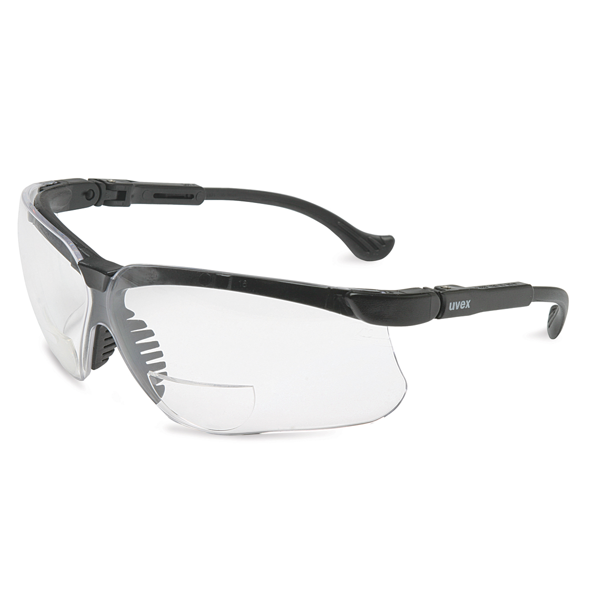 Honeywell Uvex Genesis® 3 Diopter Black Safety Glasses With Clear Anti-Scratch/Hard Coat Lens (Availability restrictions apply.)