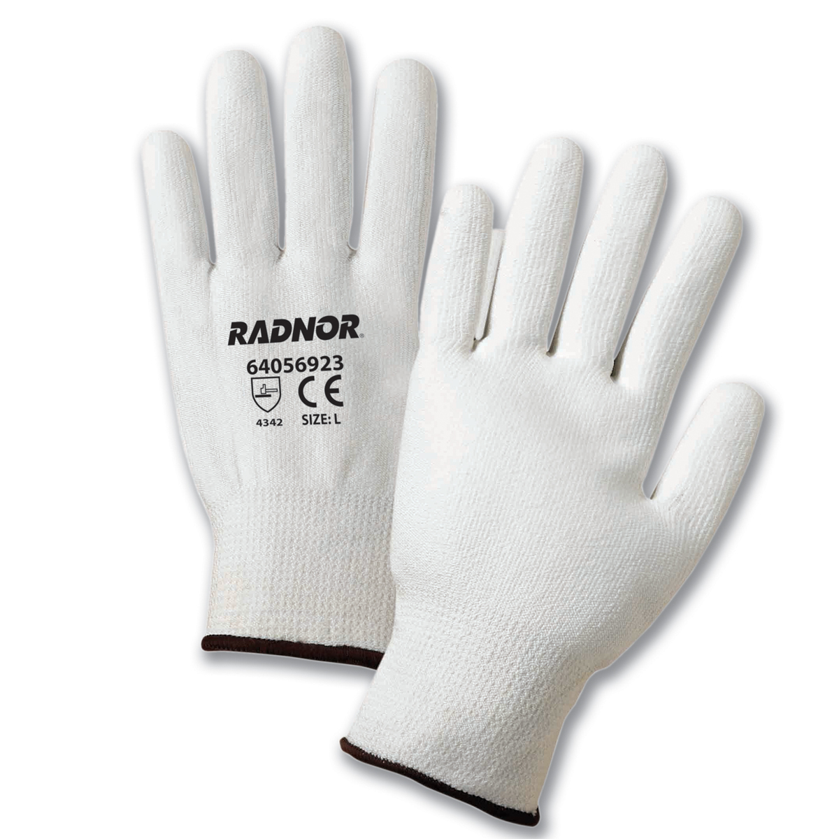 RADNOR® X-Large 13 Gauge High Performance Polyethylene Cut Resistant Gloves With Polyurethane Coating