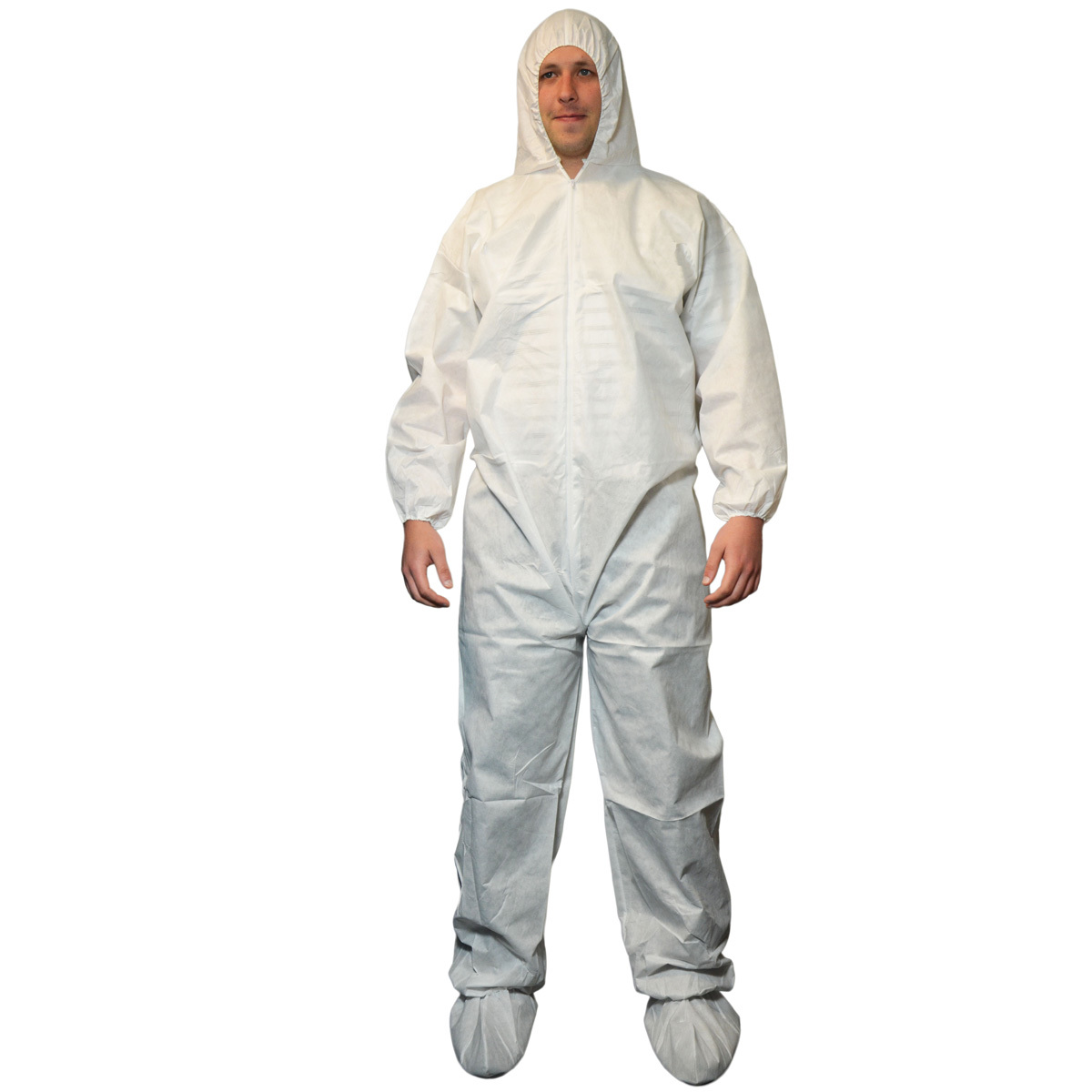 RADNOR White Polypropylene Disposable Coveralls RAD64055223 for sale online at autumn supply
