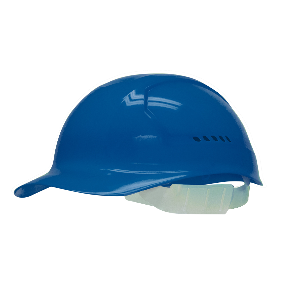 Bullard® Blue HDPE Cap Style Bump Cap With Slidelock Suspension