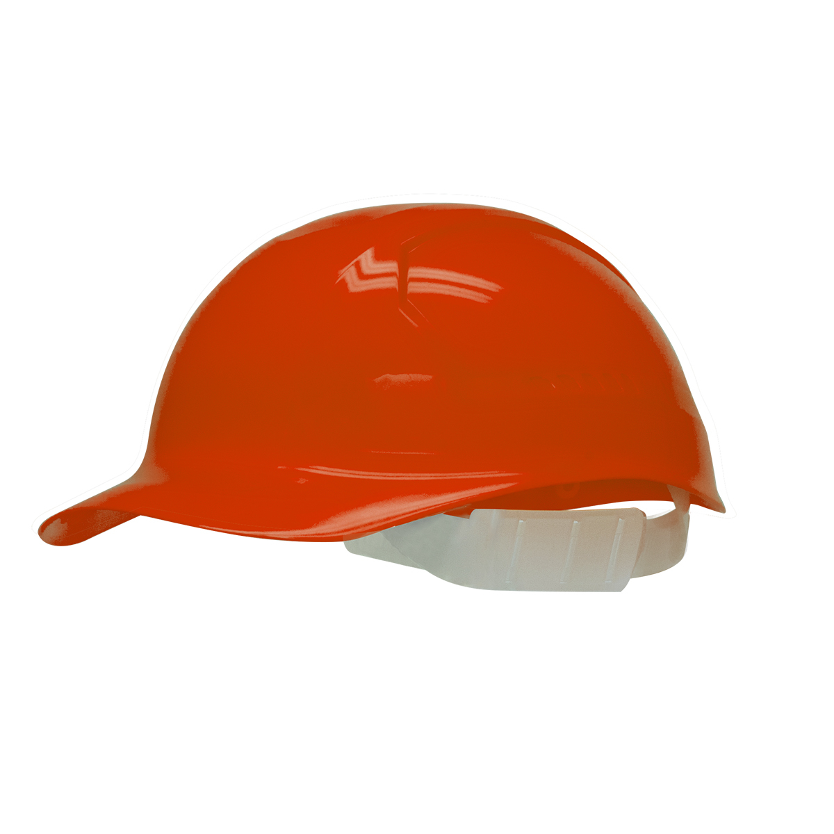 Bullard® Red HDPE Cap Style Bump Cap With Slidelock Suspension