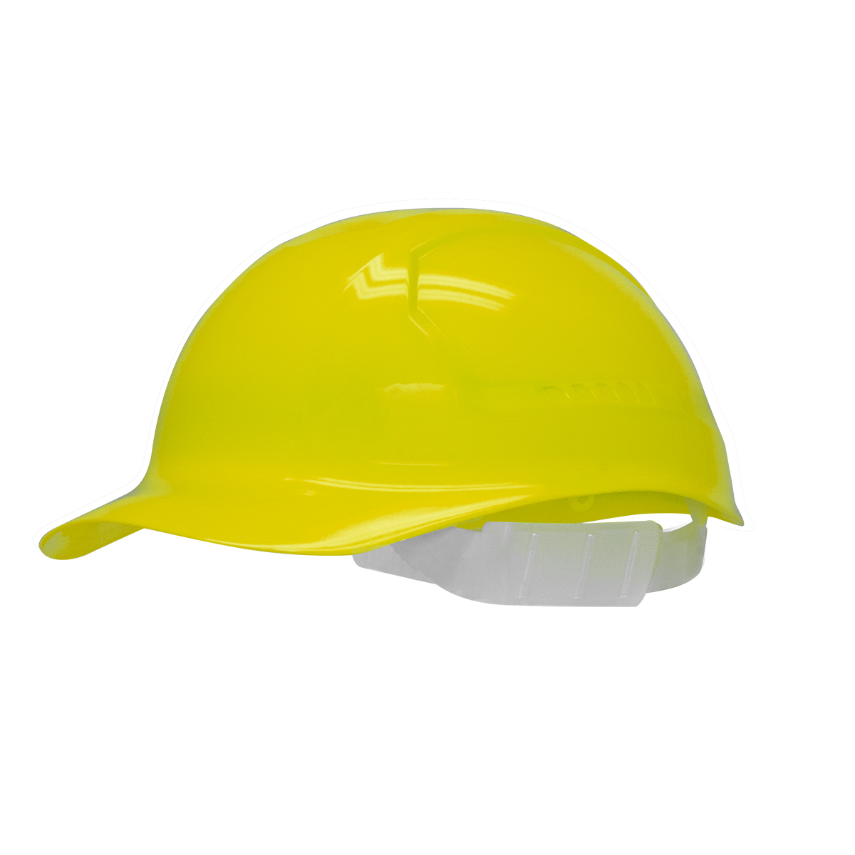 Bullard® Yellow HDPE Cap Style Bump Cap With Slidelock Suspension