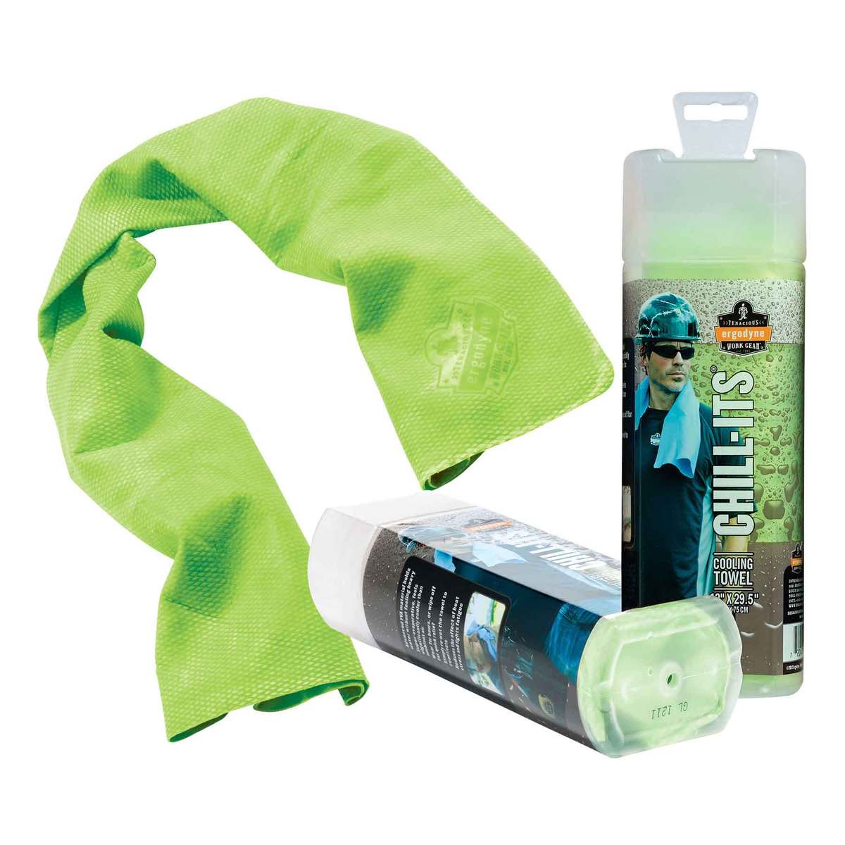 Ergodyne HiViz Green ChillIts 6602 PVA Evaporative Co E5712439 for sale online at autumn supply