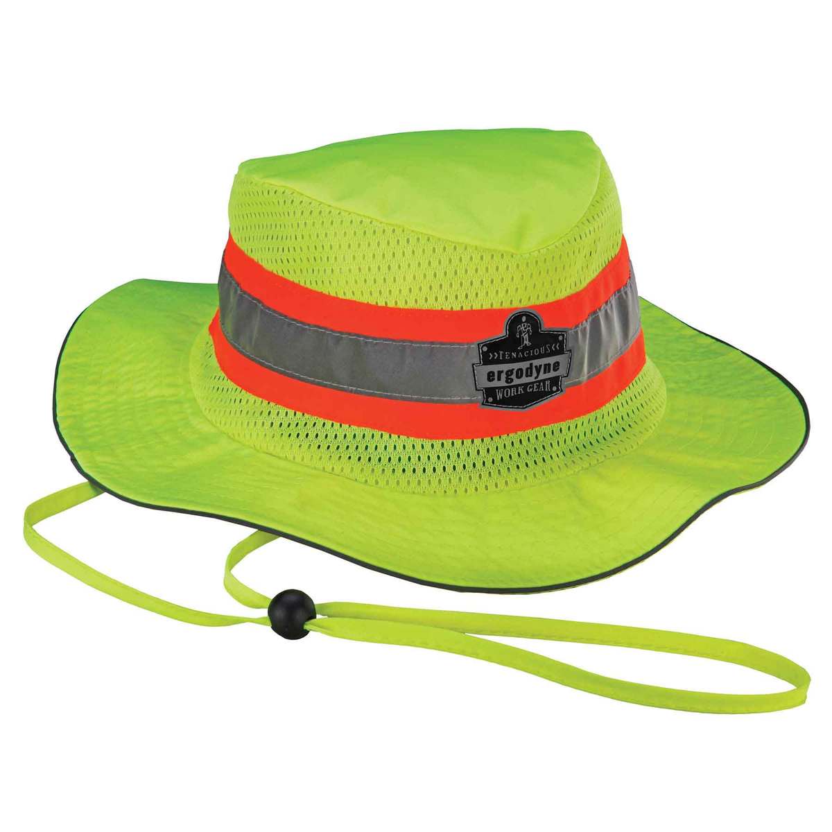 Ergodyne Small - Medium Lime Chill-Its® 8935CT Polyester/PVA Evaporative Cooling Hat With Reflective Strip