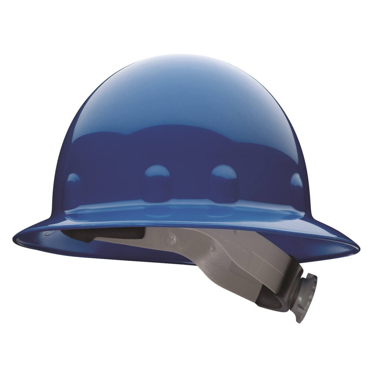 Honeywell Blue Fibre-Metal® E1 Thermoplastic Full Brim Hard Hat With Rachet/8 Point Ratchet Suspension